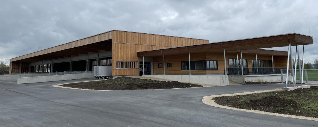 Der neue Recyclinghof in Nördlingen kurz nach der Fertigstellung.