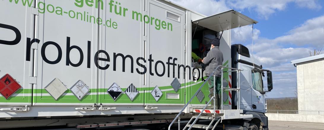 Schadstoffmobil sammelt 