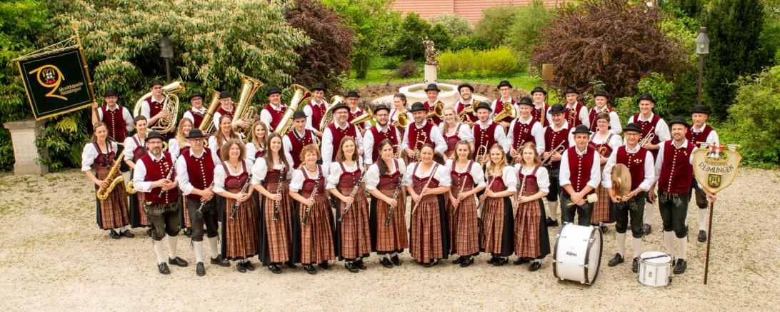 Die Musikkapelle Reimlingen spielt am Freitag, 12. Juni 2026 in der Fußgängerzone, Löpsinger Straße