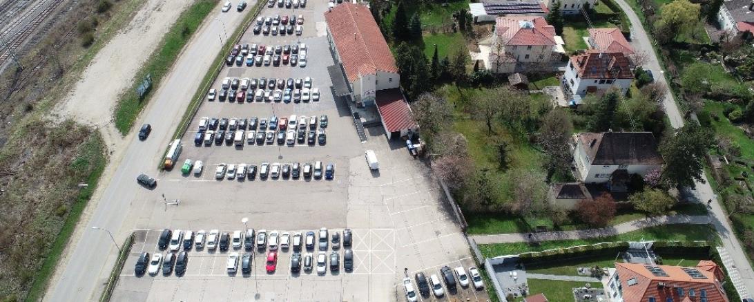 Döderleinparkplatz von oben