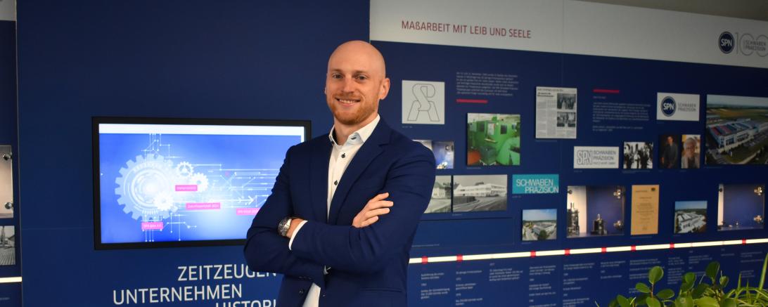 Max Rossdeutscher, Vertriebs- und Marketingleiter der SPN Schwaben Präzision