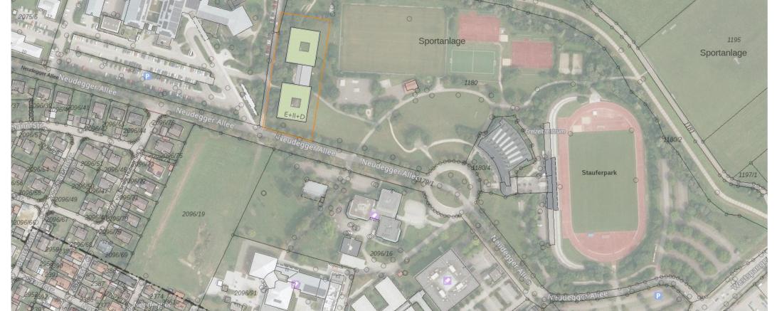 Im Stauferpark soll ein neues Pflegezentrum entstehen.