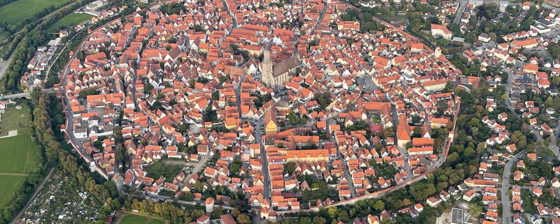 Nördlingen aus der Vogelperspektive 