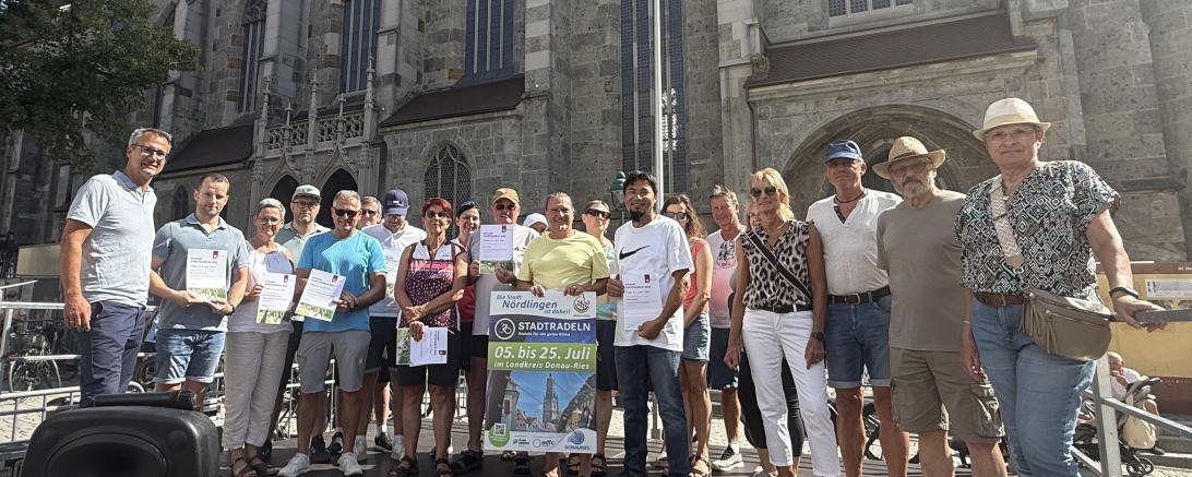 Siegerehrung des Stadtradelns in Nördlingen 