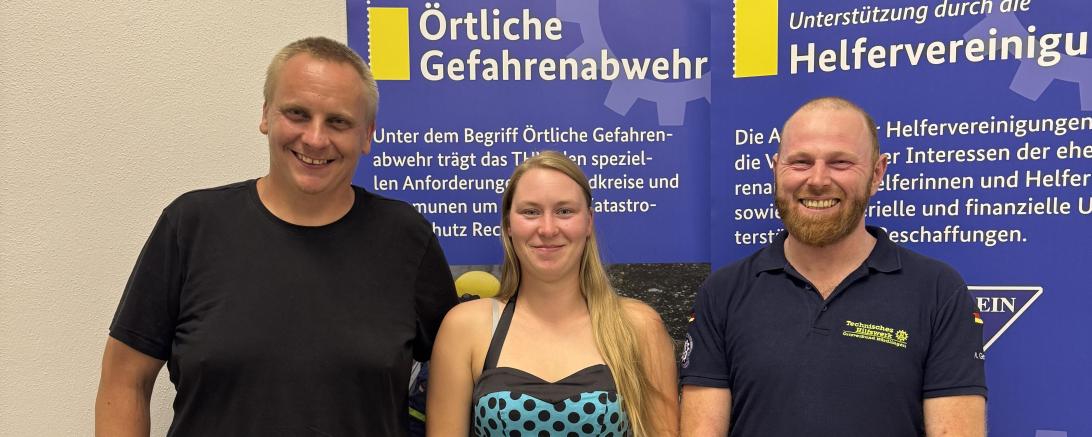 V.l.: Alexander Wagner, Cassidy Preußcher, Marcel Gewinner