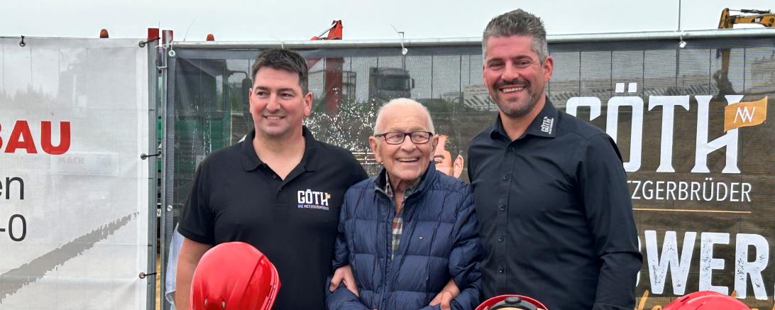 Auf dem Bild zu sehen (von links): Markus Göth, Wolfgang Göth sen. und Wolfgang Göth jun. 