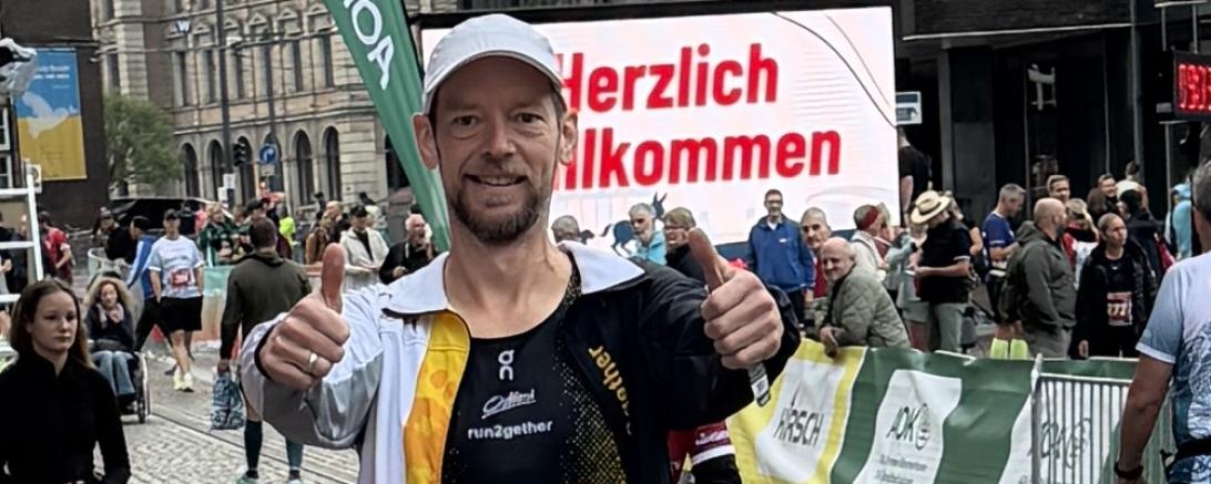 Tom Höpfner beim Bremen-Marathon