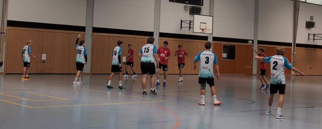 Die HSG-Jugend eröffnete die neue Spielzeit mit spannenden Partien. Hier die mB-Jugend im Spiel gegen den TSV Wertingen.