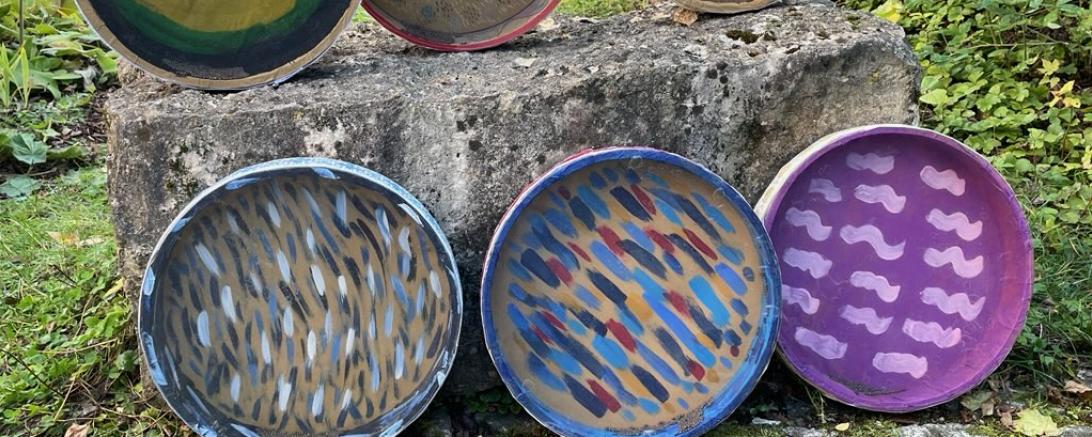 selbstgebaute Ocean-drums 