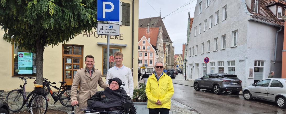 Behindertenparkplatz am Brettermarkt