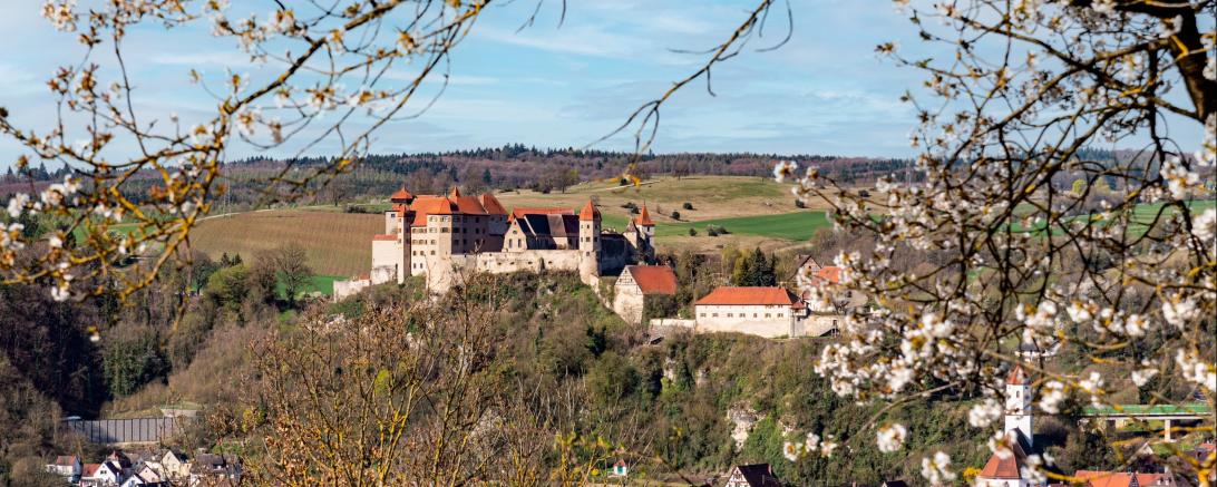 Stadt Harburg im Herbst