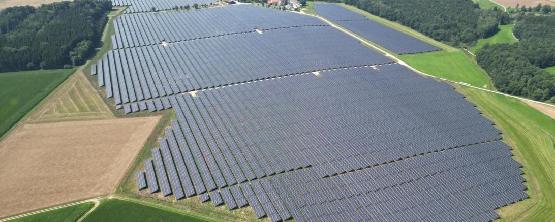 Der Solarpark Amerdingen.