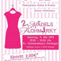 Flyer des 2. Mädelsflohmarkt in Oettingen 