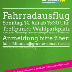 Flyer der Radtour
