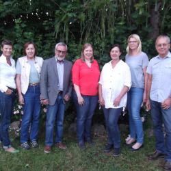 von links nach rechts: Susanne Schaffer, Anita Dirtheuer, Dr. Sigmund Böckh, Veronika Skutta, Andrea Vogel, Ellen Ziebart, Karl Schaffer