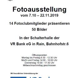 Plakat der Rainer Fotofreunde