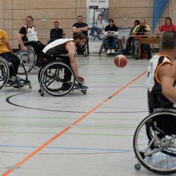 Das Bild zeigt den BVSV Donauwörth zum 1. Spieltag der Rollstuhlbasketballer