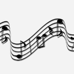 Das Bild zeigt Musiknoten