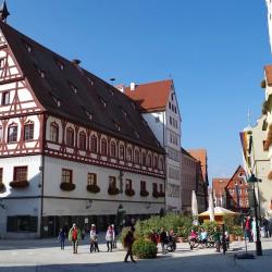 Das Bild zeigt die Nördlinger Altstadt.