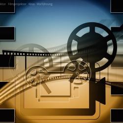 Das Bild zeigt einen Film mit Projektor.