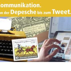 Werbung Ausstellung Depesche Tweet