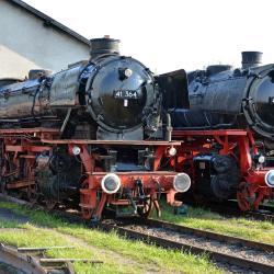 Im Rahmen des Sonderöffnungswochenende "Bayerischen Eisenbahnmuseum Nördlingen macht Dampf" am 22. - 23. August 2020 präsentiert das Bayerische Eisenbahnmuseum (BEM) zwei neue Dampflokomotiven. Es handelt sich hierbei um die 41 364 (auf dem Bild zu sehen) und 44 606. 
