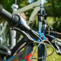 Lenker eines Mountainbikes