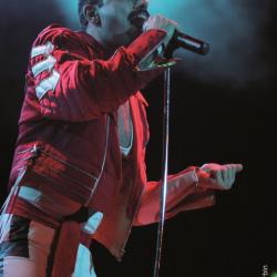 Das Bild zeigt einen Sänger von Forever Queen