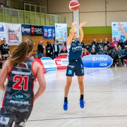 Die überragende Werferin der Angels und des gesamten Turniers Kelly Campbell wurde am Ende zum MVP des K-Active Top Four gewählt.