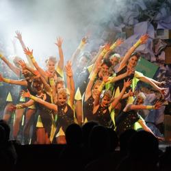 Das Bild zeigt eine Performance des Faschingsclubs.
