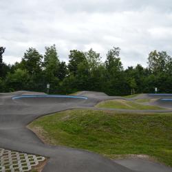 Die neue Pumptrack-Anlage bietet durch ihre innovative Streckenführung viele Variationsmöglichkeiten. 