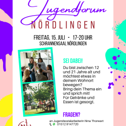 Flyer Jugendforum. 