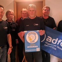 Der ADFC wählte turunsmäßig die neue Vorstandschaft.