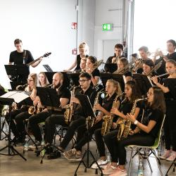 Die Bigband der Nördlinger Realschule Maria Stern.