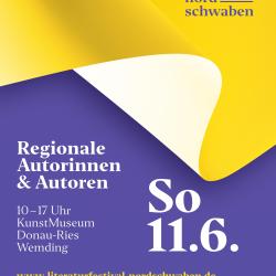Plakat Autor*innenlesung in Wemding.