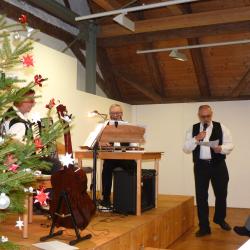 Das Bild zeigt das Weihnachtssingen im Museum KulturLand Ries.