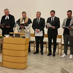 Bild vom letztjährigen Gottesdienst in der neuapostolischen Kirche.