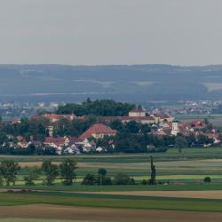 Panoramabild von Wallerstein aus dem Westen.