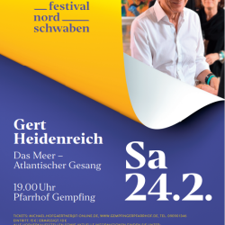 Einladung zur Lesung von Gert Heidenreich im Gempfinger Pfarrhof.