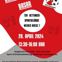 Der TSV Oettingen veranstaltet einen Kinder- & Kleiderbasar.