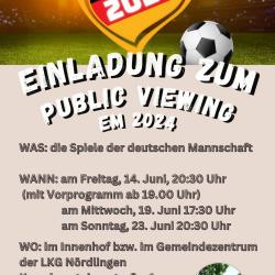Flyer Public Viewing