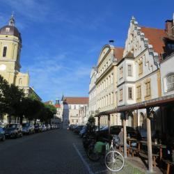 Hier sieht man die ehemalige Residenzstadt Neuburg an der Donau.