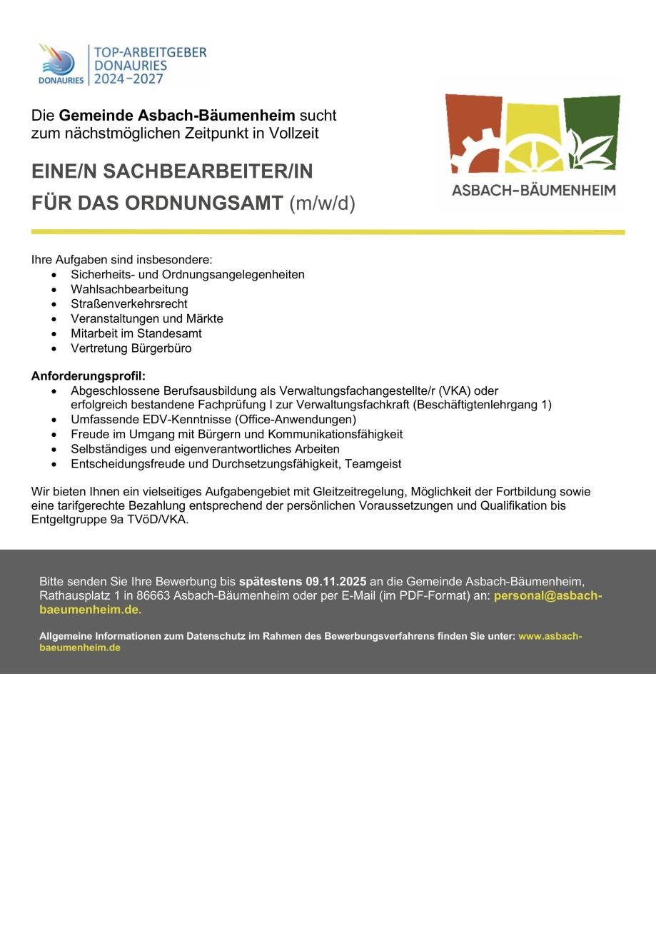 Gemeinde Asbach-Bäumenheim