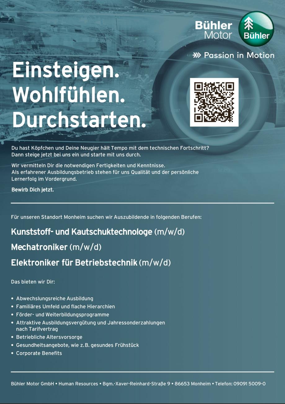 Ausbildung Bühlermotor