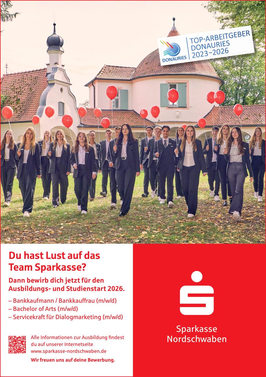 Ausbildung Sparkasse Nordschwaben