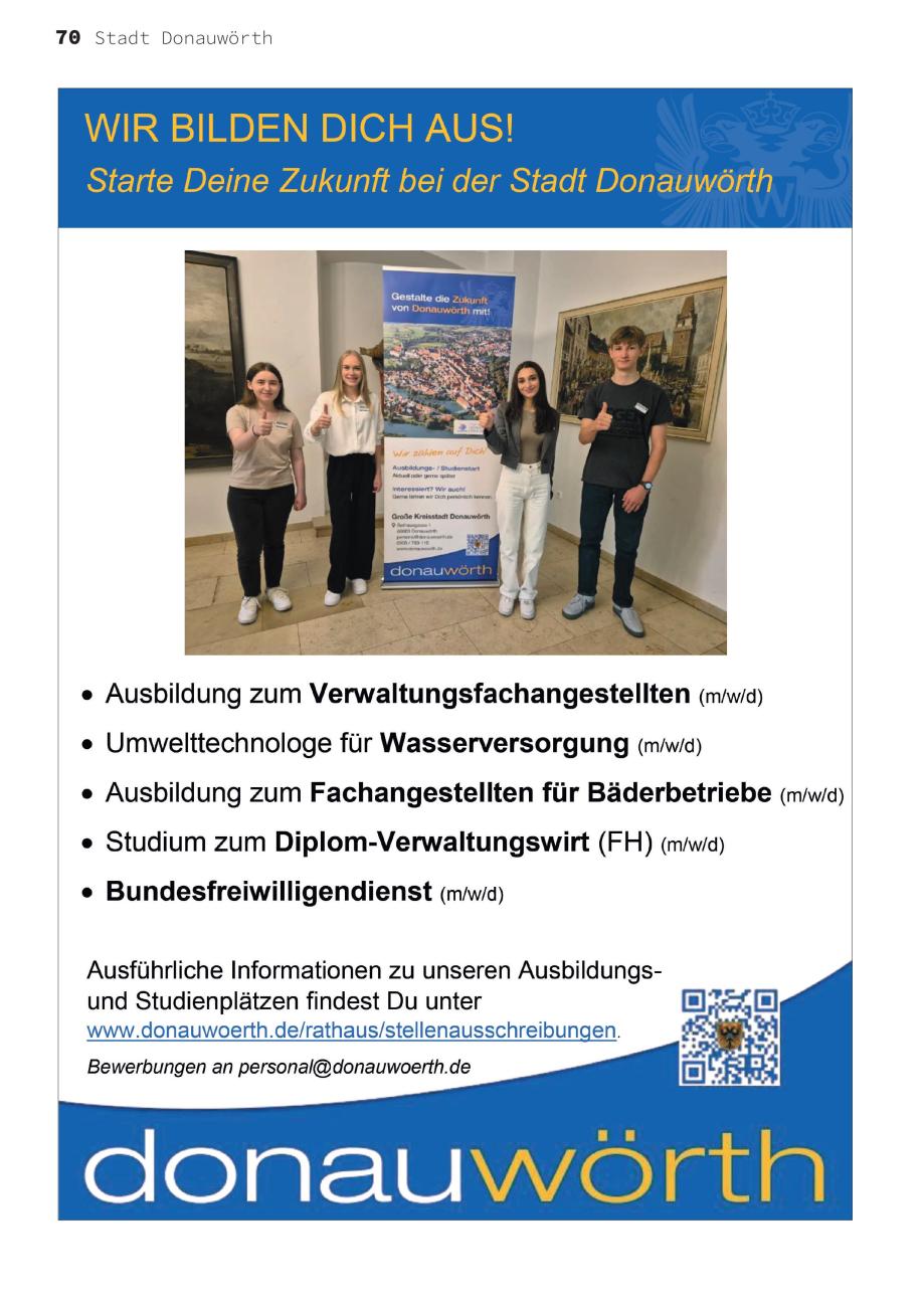 Ausbildung Stadt Donauwoerth