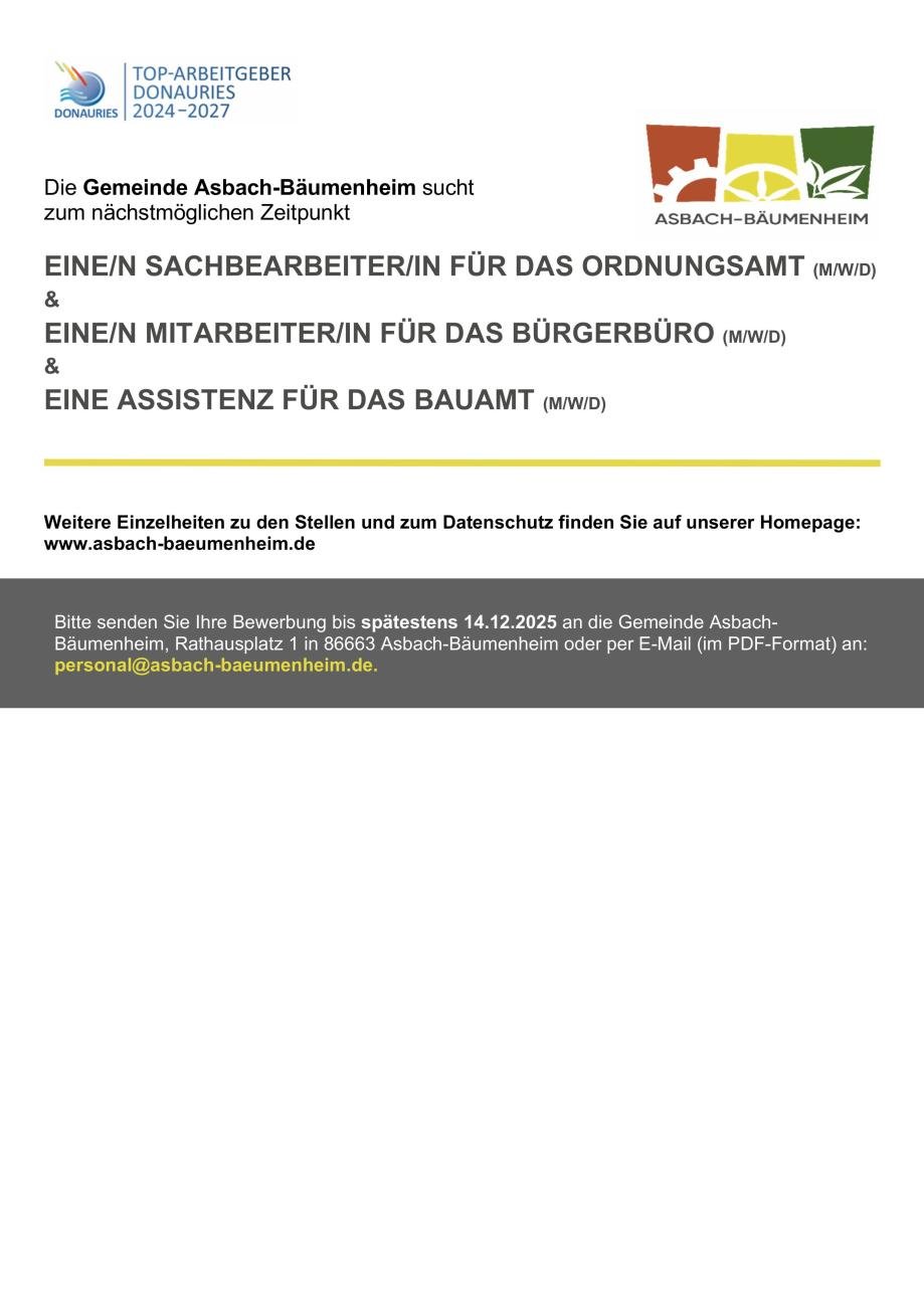 Gemeinde Asbach-Bäumenheim