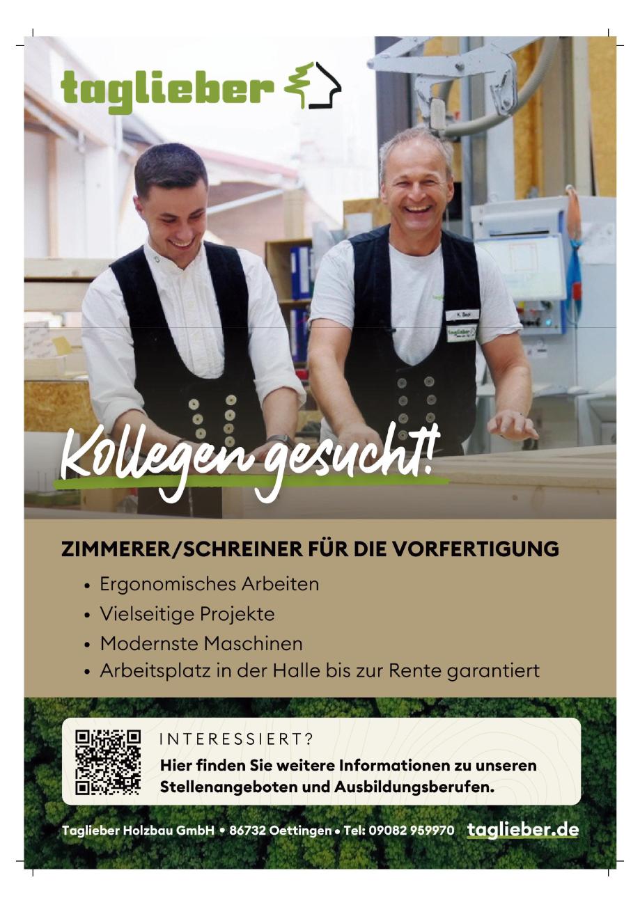 Taglieber Holzbau