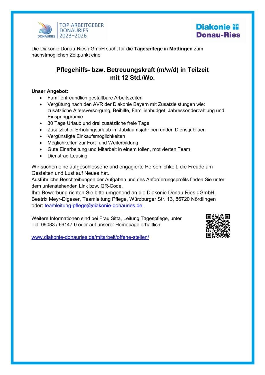 Diakonie Donau-Ries Möttingen