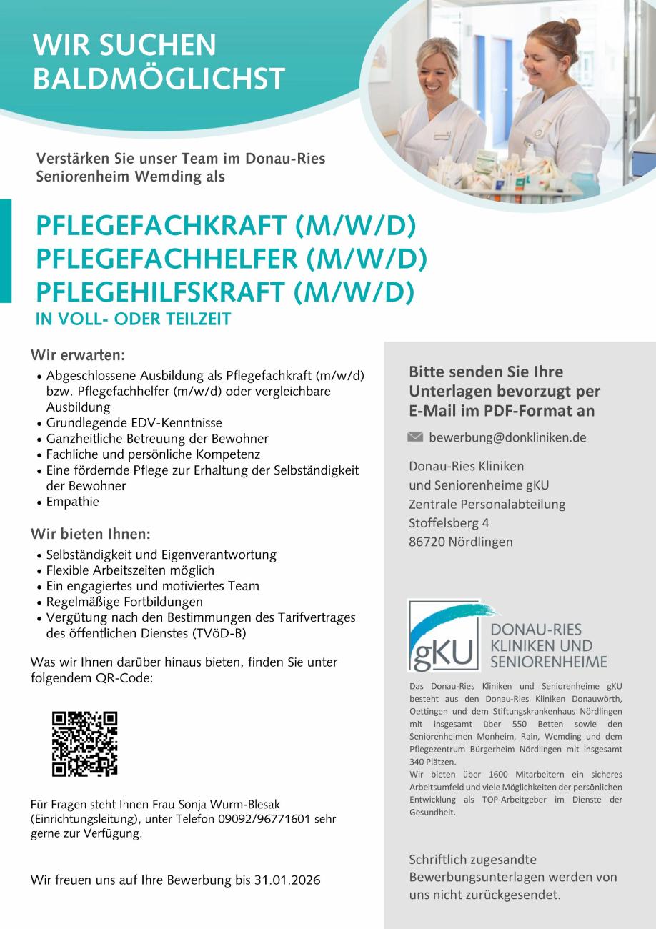Donau-Ries Kliniken und Seniorenheime gKU